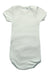 A Ivory Short Sleeve Bodysuits from Petit Bateau in size 12-18M for neutral. (Back View)