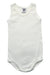 A White Sleeveless Bodysuits from Petit Bateau in size 12-18M for neutral. (Front View)