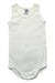 A White Sleeveless Bodysuits from Petit Bateau in size 12-18M for neutral. (Front View)