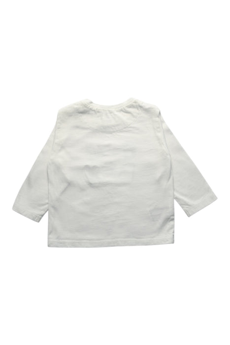 A White Long Sleeve T Shirts from Mayoral in size 6-12M for boy. (Back View)