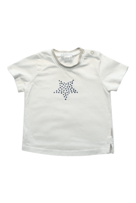 A White Short Sleeve Tops from Tutto Piccolo in size 6-12M for boy. (Front View)