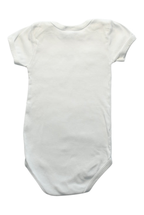 A White Short Sleeve Bodysuits from Petit Bateau in size 18-24M for neutral. (Back View)