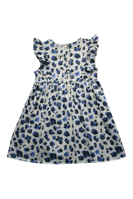 A Blue Sleeveless Dresses from Hunter + Boo in size 5T for girl. (Back View)