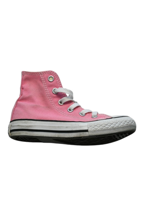 A Pink Sneakers from Converse in size 4T for girl. (Front View)