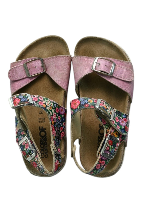 A Multicolour Sandals from Colors of California in size 4T for girl. (Back View)