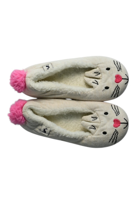 A White Slippers from Joules in size 5T for girl. (Back View)