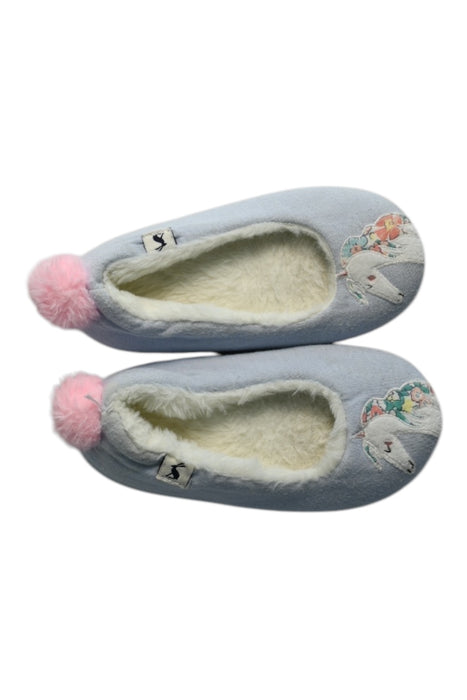 A Blue Slippers from Joules in size 3T for girl. (Back View)
