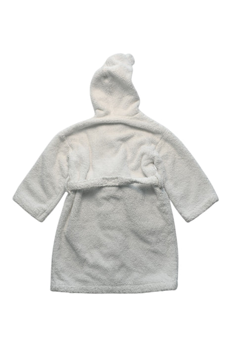 A White Bathrobes from The Little White Company in size 4T for girl. (Back View)