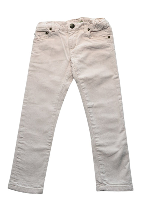 A White Jeans from Bonpoint in size 6T for girl. (Front View)