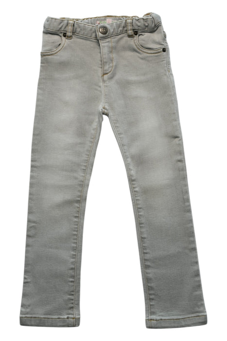 A Grey Jeans from Bonpoint in size 3T for girl. (Front View)