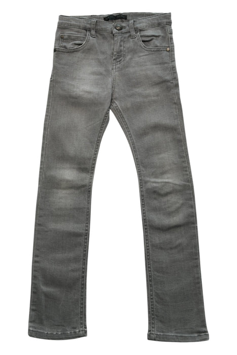 A Grey Jeans from IKKS in size 8Y for boy. (Front View)