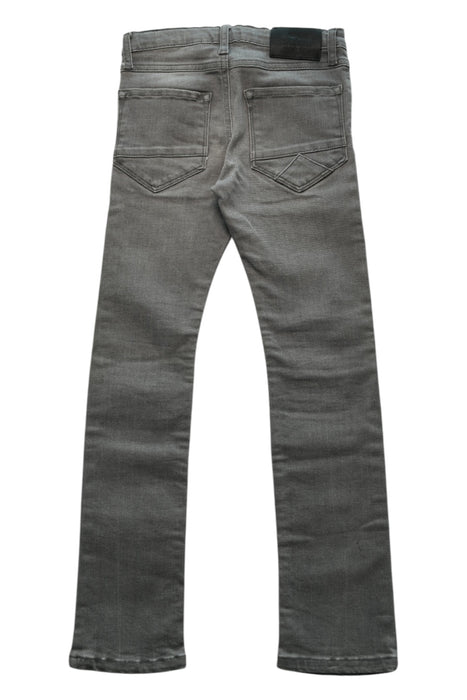 A Grey Jeans from IKKS in size 8Y for boy. (Back View)