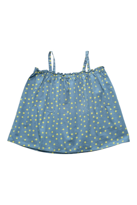 A Blue Sleeveless Tops from Bonpoint in size 6T for girl. (Front View)