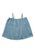 A Blue Sleeveless Tops from Bonpoint in size 6T for girl. (Front View)