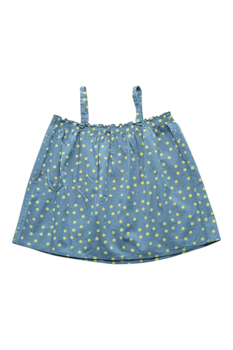 A Blue Sleeveless Tops from Bonpoint in size 6T for girl. (Back View)