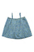 A Blue Sleeveless Tops from Bonpoint in size 6T for girl. (Back View)