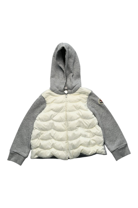 A White Puffer/Quilted Jackets from Moncler in size 18-24M for boy. (Front View)