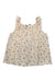 A Ivory Sleeveless Tops from Bonpoint in size 6T for girl. (Front View)