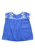 A Blue Short Sleeve Tops from Bonpoint in size 3T for girl. (Back View)