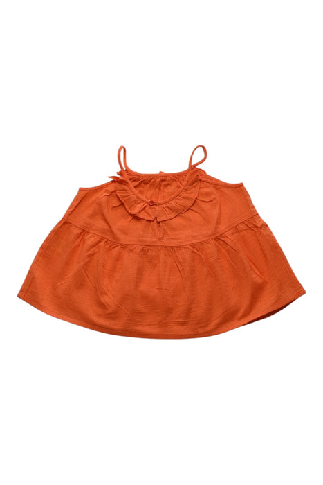 A Orange Sleeveless Tops from Bonpoint in size 3T for girl. (Back View)