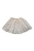 A Ivory Mid Skirts from Bonton in size 4T for girl. (Front View)