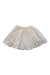 A Ivory Mid Skirts from Bonton in size 4T for girl. (Front View)