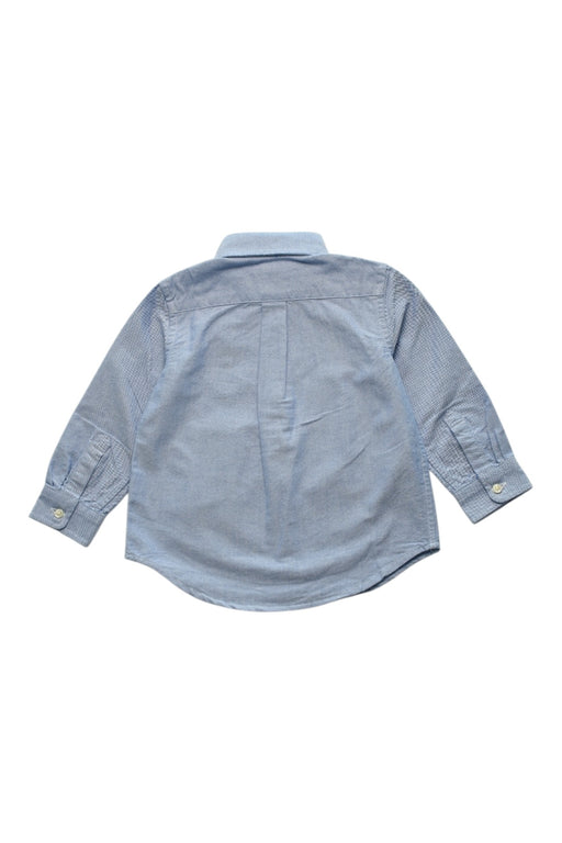 A Blue Long Sleeve Shirts from Ralph Lauren in size 18-24M for girl. (Back View)