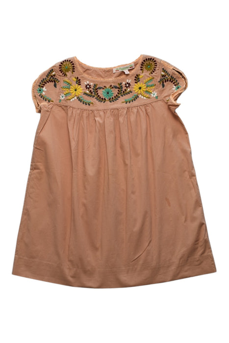 A Multicolour Short Sleeve Dresses from Bonpoint in size 4T for girl. (Front View)