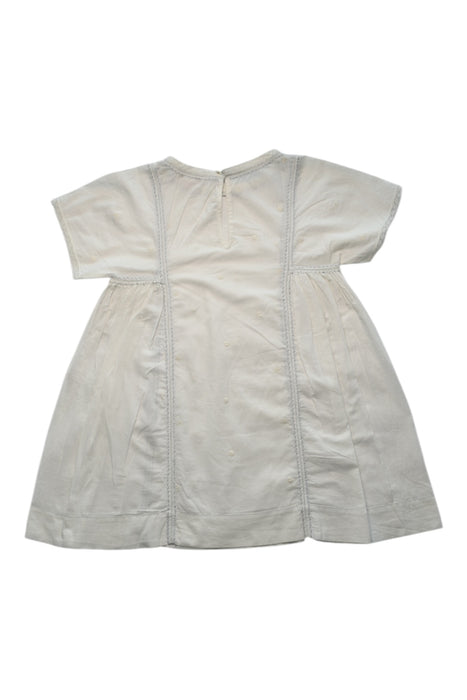 A White Short Sleeve Dresses from Bonpoint in size 6T for girl. (Back View)