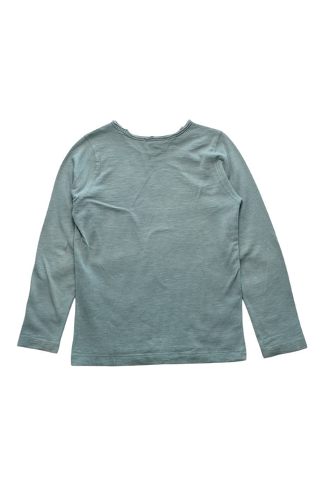 A Green Long Sleeve T Shirts from Bonpoint in size 4T for girl. (Back View)