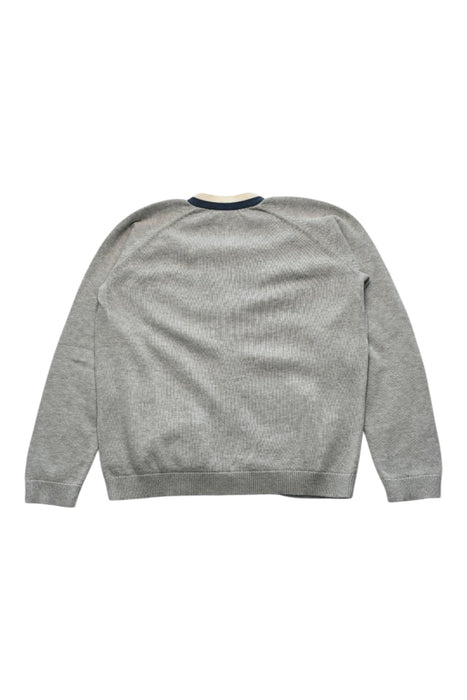 A Grey Cardigans from Bonpoint in size 6T for boy. (Back View)
