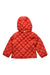 A Red Puffer/Quilted Coats & Outerwear from Moncler in size 2T for girl. (Back View)