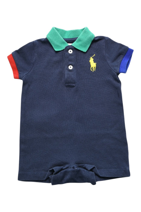 A Multicolour Short Sleeve Bodysuits from Ralph Lauren in size 3-6M for boy. (Front View)