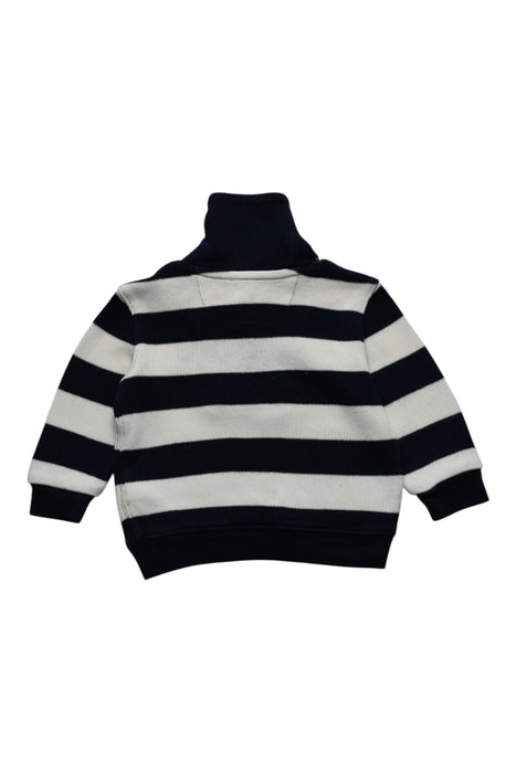 A Navy Buttoned Sweatshirts from Ralph Lauren in size 6-12M for boy. (Back View)