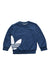 A Navy Crewneck Sweatshirts from Adidas in size 12-18M for boy. (Front View)