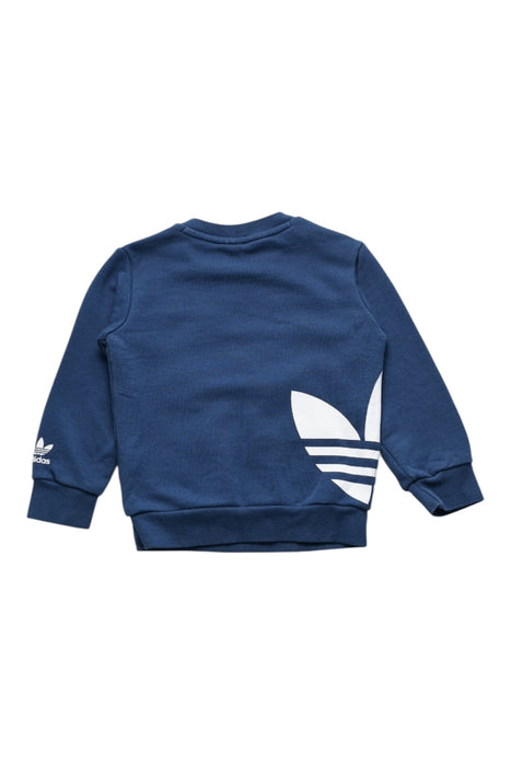 A Navy Crewneck Sweatshirts from Adidas in size 12-18M for boy. (Back View)