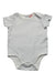A White Short Sleeve Bodysuits from Ralph Lauren in size 0-3M for neutral. (Front View)