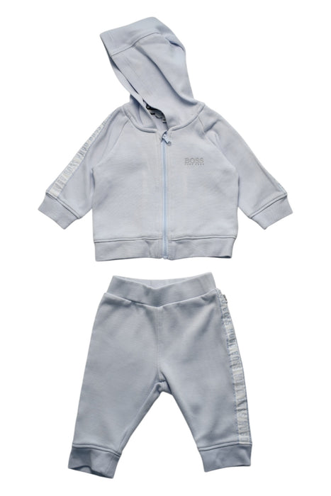 A Blue Pants Sets from Boss in size 3-6M for boy. (Front View)