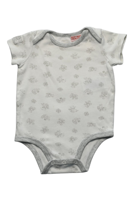A Ivory Short Sleeve Bodysuits from Ralph Lauren in size 0-3M for neutral. (Front View)