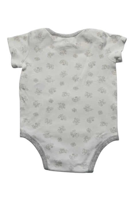 A Ivory Short Sleeve Bodysuits from Ralph Lauren in size 0-3M for neutral. (Back View)