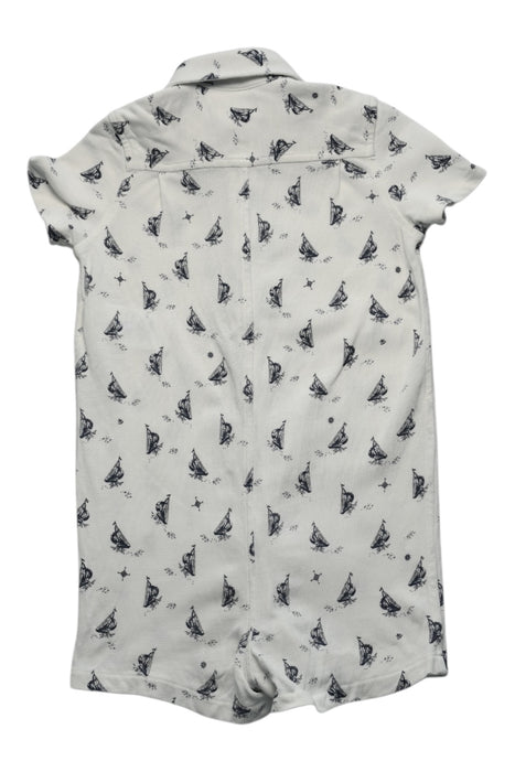 A White Short Sleeve Rompers from Ralph Lauren in size 6-12M for boy. (Back View)
