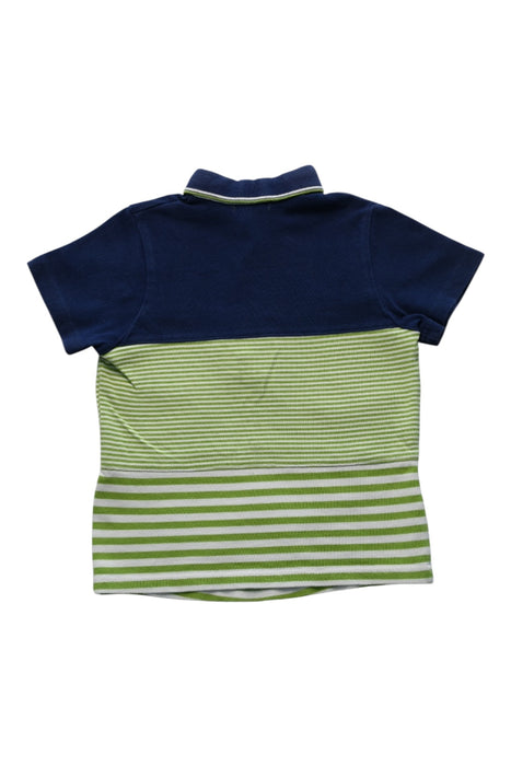 A Navy Short Sleeve Polos from Tutto Piccolo in size 4T for boy. (Back View)