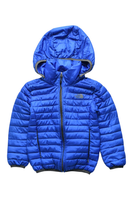 A Blue Puffer/Quilted Coats & Outerwear from The North Face in size 12-18M for boy. (Front View)