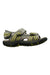 A Grey Sandals from Geox in size 6T for boy. (Front View)