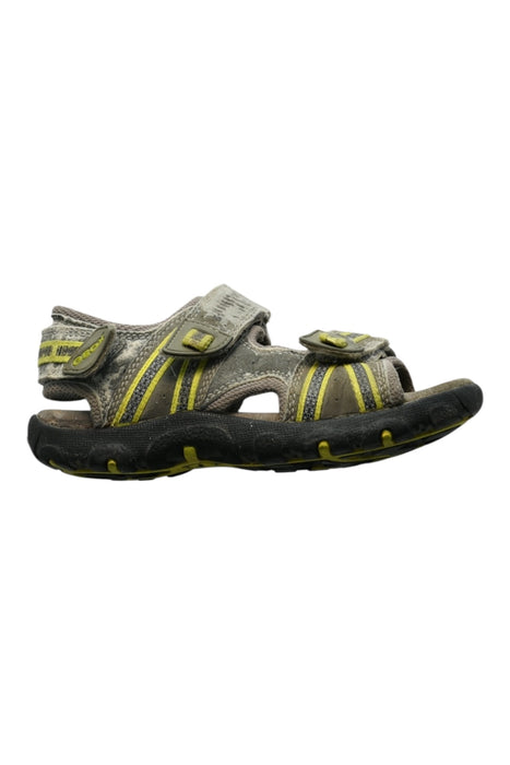 A Grey Sandals from Geox in size 6T for boy. (Front View)