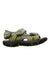 A Grey Sandals from Geox in size 6T for boy. (Front View)