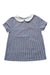 A Blue Short Sleeve Tops from Jacadi in size 8Y for girl. (Front View)