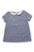 A Blue Short Sleeve Tops from Jacadi in size 8Y for girl. (Front View)