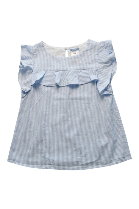 A Blue Sleeveless Tops from Jacadi in size 8Y for girl. (Front View)