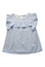 A Blue Sleeveless Tops from Jacadi in size 8Y for girl. (Front View)